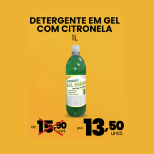 Detergente em Gel com Citronela