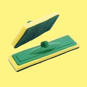 Refil Esponja Verde e Amarelo